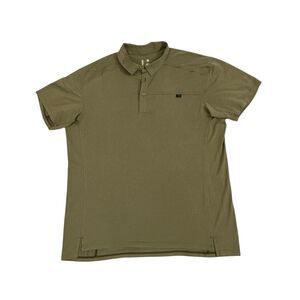 Arc'teryx Captive Polo Shirt Mens XXL Short Sleeve Performance Olive Green Logo